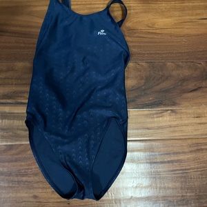 Kids Flow accelerate competitive training swimsuit size 25. Navy. Slightly worn.